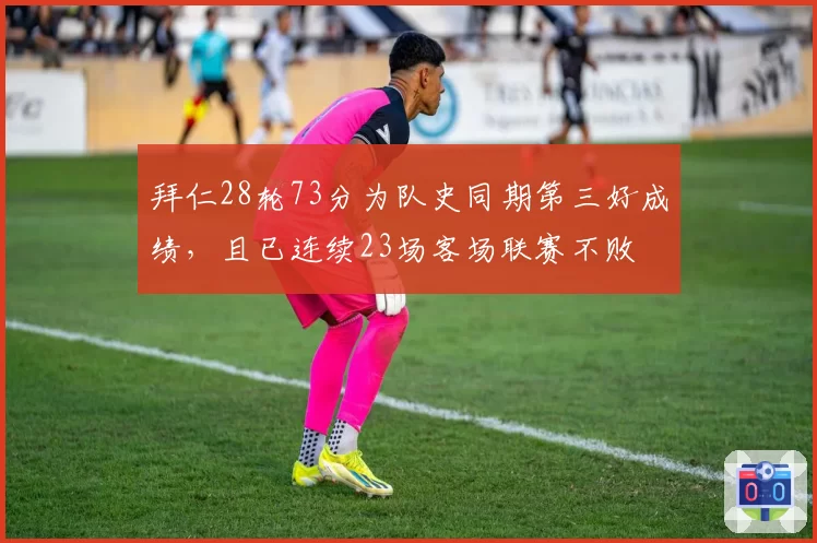 拜仁28轮73分为队史同期第三好成绩,且已连续23场客场联赛不败